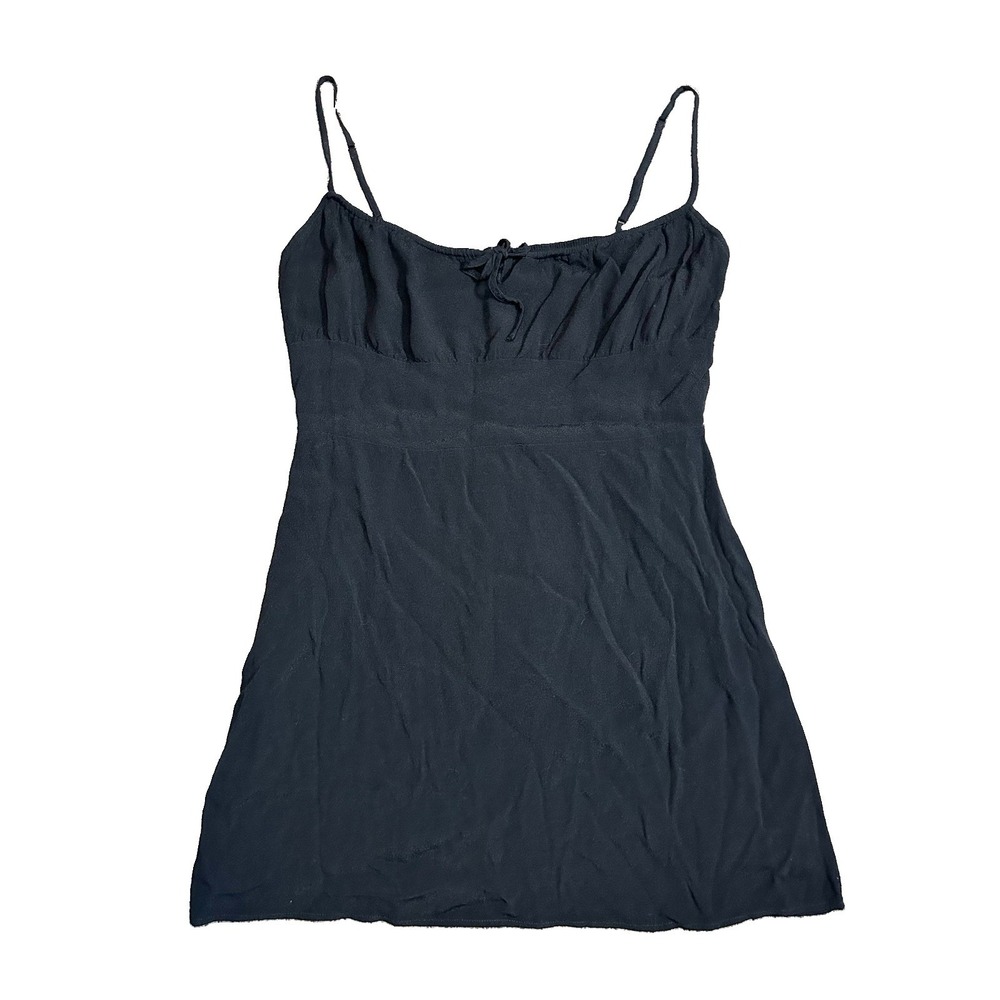 Sunday Best SIZE XL Aritzia Milkmaid Black Mini Dress LBD Coquette Whimsigoth